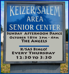 Sunday Afternoon Dance, October 18th from 3pm to 4pm.  Music by The Angels